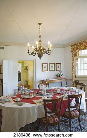 Stock Photograph - USA, Virginia, Interior of 1804 Inn at Barboursville Vineyard; Barboursville. Fotosearch