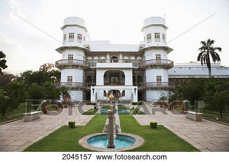 Stock Photo - Usha Kiran Palace Hotel, Gwalior, Madhya Pradesh, India. Fotosearch
