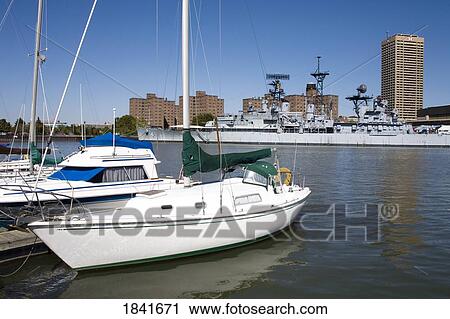 Stock Image - Uss Little Rock Destroyer, Naval And Military Park; Buffalo, New York State, Usa. Fotosearch