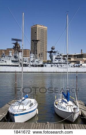 Stock Image - Uss Little Rock Destroyer, Naval And Military Park; Buffalo, New York State, Usa. Fotosearch