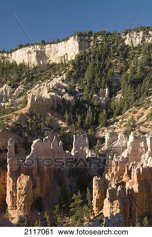 Stock Image - Utah, Bryce Canyon National Park, Rock formations make up Fairyland Canyon.. Fotosearch
