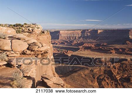 Utah, Dead Horse Point State Park, Canyon Overlook. View Large Photo Image Stock Photo - Utah, Dead Horse Point State Park, Canyon Overlook.. Fotosearch