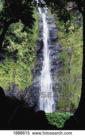 Stock Photography - Vaimahuta Waterfall. Fotosearch