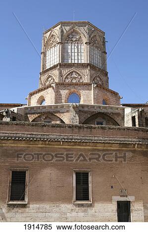 Valencia Cathedral Exterior View Large Photo Image Stock Photography - Valencia Cathedral Exterior. Fotosearch
