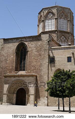 Valencia Cathedral View Large Photo Image Stock Image - Valencia Cathedral. Fotosearch