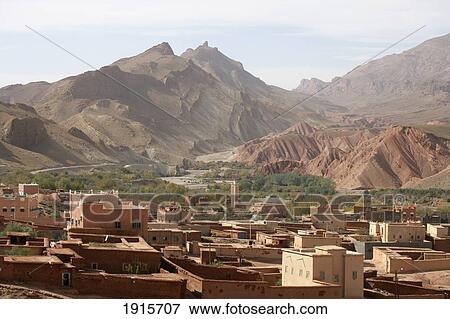 Valley Of Roses Near Skoura Oasis View Large Photo Image Stock Photo - Valley Of Roses Near Skoura Oasis. Fotosearch
