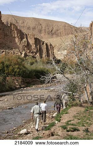 Stock Photo - Valley Of The Roses Near Skoura Oasis Dades Valley Morocco. Fotosearch