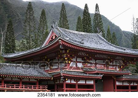 Stock Image - Valley of the Temples; Oahu, Hawaii, United States of America. Fotosearch