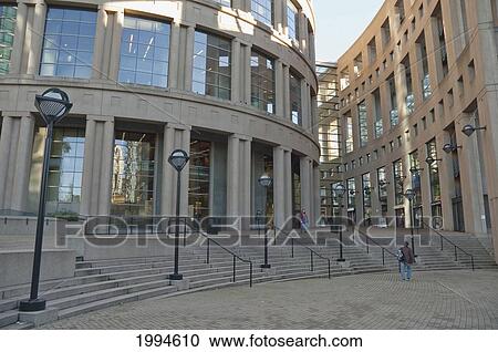 Stock Image - Vancouver Public Library, British Columbia, Canada. Fotosearch