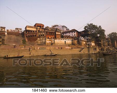 Stock Image - Varanasi Cityscape; India. Fotosearch