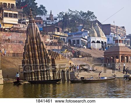 Stock Image - Varanasi Cityscape; India. Fotosearch