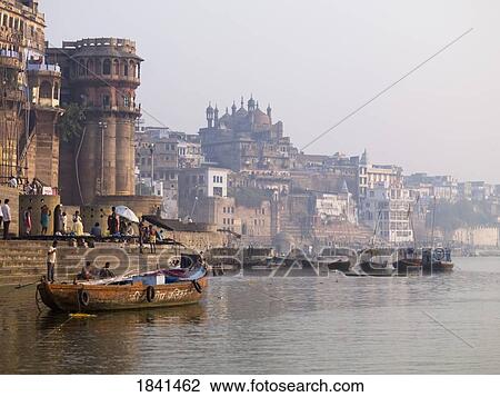 Stock Image - Varanasi Cityscape; India. Fotosearch