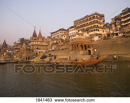 Stock Image - Varanasi Cityscape; India. Fotosearch