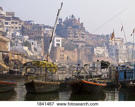 Varanasi Cityscape; India View Large Photo Image Stock Photo - Varanasi Cityscape; India. Fotosearch