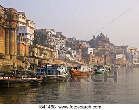 Stock Photo - Varanasi Cityscape; India. Fotosearch