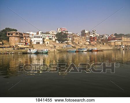 Varanasi Cityscape; India View Large Photo Image Stock Photography - Varanasi Cityscape; India. Fotosearch