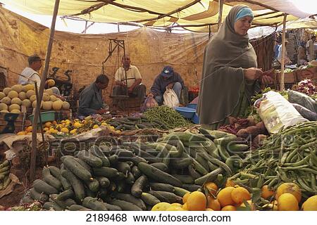 Stock Photo - Vegetables At Berber Market Outside Marrakesh, Essaouira, Morocco. Fotosearch