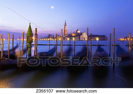 Stock Photo - Venice at dusk; Venice, Italy. Fotosearch