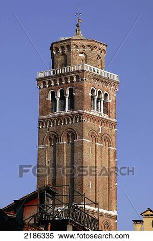 Venice, Italy. One Of Venice's Many Church Towers. Doug Mckinlay/Axiom View Large Photo Image Stock Photography - Venice, Italy. One Of Venice's Many Church Towers. Doug Mckinlay/Axiom. Fotosearch