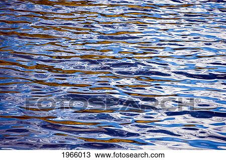 Stock Image - Vermont, Salisbury, Branford State Park, Water Surface Reflecting Colors Of Autumn Trees.. Fotosearch