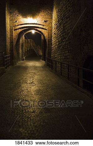 Verona Old Town At Night; Italy View Large Photo Image Stock Image - Verona Old Town At Night; Italy. Fotosearch