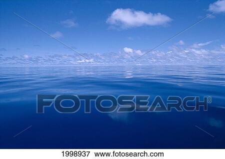 Very Calm Water Blue Sky, Clouds, Doldrums B1456 View Large Photo Image Stock Photo - Very Calm Water Blue Sky, Clouds, Doldrums B1456. Fotosearch