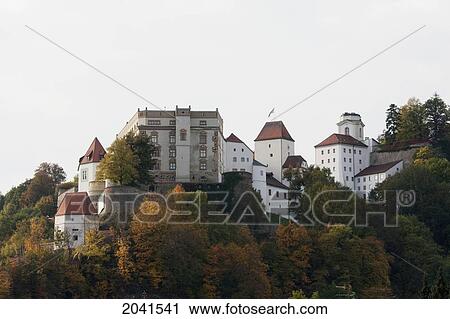 Veste Oberhaus Fortress, Passau, Bavaria, Germany View Large Photo Image Stock Image - Veste Oberhaus Fortress, Passau, Bavaria, Germany. Fotosearch