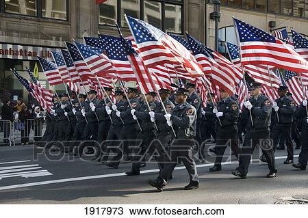 Stock Image - Veterans Day Parade On 5Th Avenue. Fotosearch