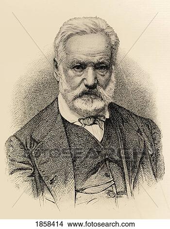 Victor Marie Hugo, 1802-1885. French Poet, Novelist And Dramatist. From The Book The International Library Of Famous Literature. Published In London 1900. Volume Xiii. View Large Photo Image Picture - Victor Marie Hugo, 1802-1885. French Poet, Novelist And Dramatist. From The Book The International Library Of Famous Literature. Published In London 1900. Volume Xiii.. Fotosearch