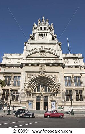 Stock Image - Victoria And Albert Museum (V&A) Exterior, London, Uk.. Fotosearch