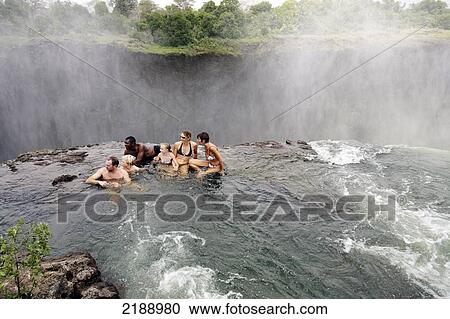 Stock Image - Victoria Falls Zambia. Fotosearch