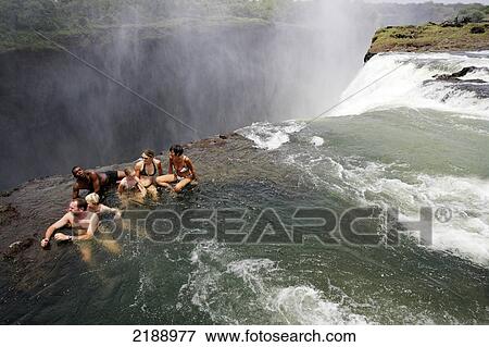 Victoria Falls Zambia View Large Photo Image Stock Photo - Victoria Falls Zambia. Fotosearch