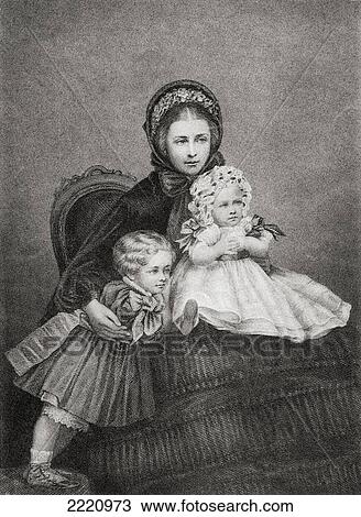 Stock Image - Victoria, Princess Royal, 1840 - 1901. German Empress And Queen Of Prussia As Consort To German Emperor Frederick Iii. From Bismarck, The Trilogy Of A Fighter Published 1927.. Fotosearch