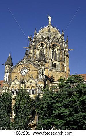 Victoria Terminus, Low Angle View View Large Photo Image Stock Photography - Victoria Terminus, Low Angle View. Fotosearch