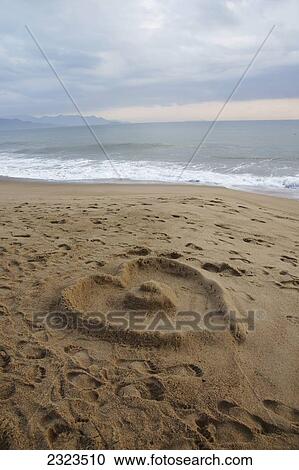 Vietnam, Heart-Shape In Sand; Nha Trang View Large Photo Image Stock Image - Vietnam, Heart-Shape In Sand; Nha Trang. Fotosearch