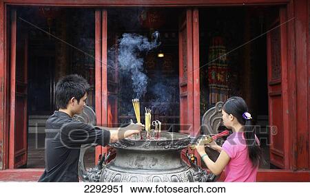 Vietnam, Incense sticks in City Tepmle; Hanoi View Large Photo Image Stock Image - Vietnam, Incense sticks in City Tepmle; Hanoi. Fotosearch