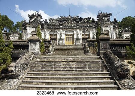 Vietnam, Tomb Of Emperor Khai Dinh Of Nguyen Dynasty; Hue View Large Photo Image Stock Photo - Vietnam, Tomb Of Emperor Khai Dinh Of Nguyen Dynasty; Hue. Fotosearch