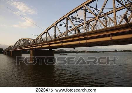 Vietnam, Trang Tien Bridge; Hue View Large Photo Image Stock Photography - Vietnam, Trang Tien Bridge; Hue. Fotosearch