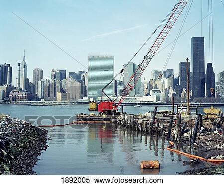 Stock Photography - View Across East River. Fotosearch