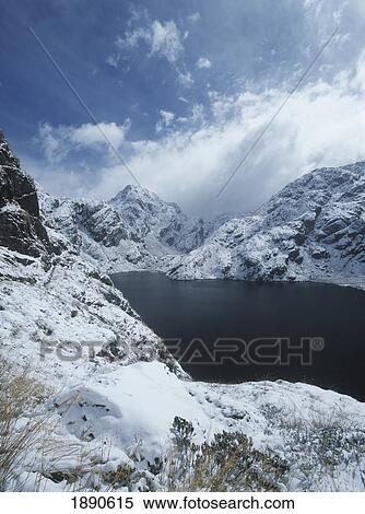 View Across Lake Near Top Of Harris Pass On Routeburn Track View Large Photo Image Stock Photography - View Across Lake Near Top Of Harris Pass On Routeburn Track. Fotosearch