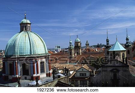 Stock Photograph - View Across Roofs. Fotosearch