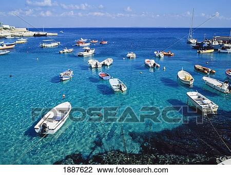 View Across Water At Small Boats Around The Egadi Islands. View Large Photo Image Stock Image - View Across Water At Small Boats Around The Egadi Islands.. Fotosearch