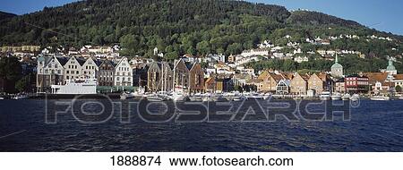 Picture - View Across Water To Bergen.. Fotosearch