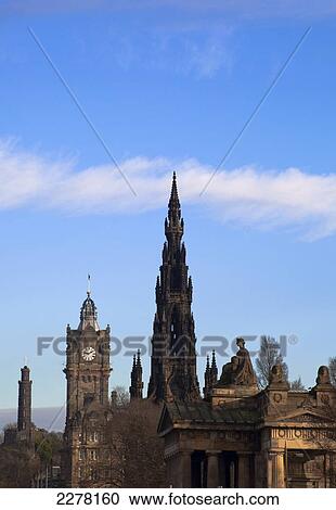 View down Princes Street towards Calton Hill; Edinburgh, Scotland View Large Photo Image Stock Image - View down Princes Street towards Calton Hill; Edinburgh, Scotland. Fotosearch