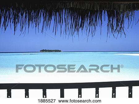View From Balcony Over White Sand Beach View Large Photo Image Stock Photo - View From Balcony Over White Sand Beach. Fotosearch