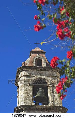 Stock Photo - View From Below Of The Bell Tower Of Catedral De Sand Critobal.. Fotosearch