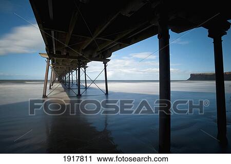 View From Below Pier At Saltburn-By-The-Sea View Large Photo Image Stock Image - View From Below Pier At Saltburn-By-The-Sea. Fotosearch