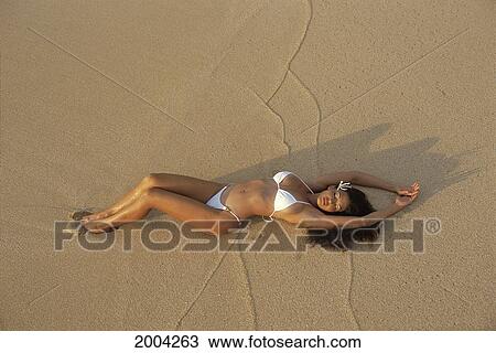 View From Directly Above Sexy Woman In White Bikini, Afternoon Shadows On Sand View Large Photo Image Stock Image - View From Directly Above Sexy Woman In White Bikini, Afternoon Shadows On Sand. Fotosearch