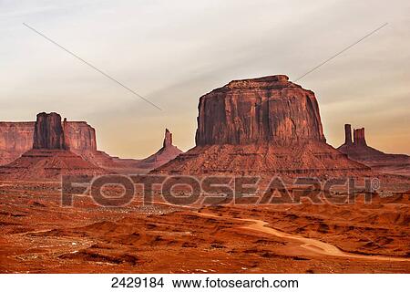 Picture - View from John Wayne Point in Monument Valley Navajo Tribal Park; Arizona, United States of America. Fotosearch