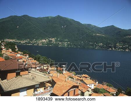 Stock Photo - View From Laglio On Lake Como. Fotosearch